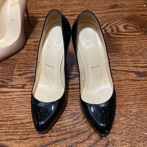 Christian louboutin black 4.5 mm heels